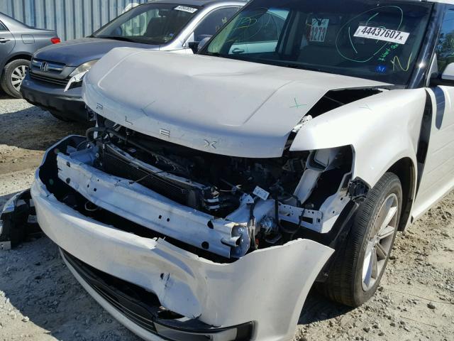 2FMGK5D82EBD44226 - 2014 FORD FLEX LIMIT WHITE photo 9