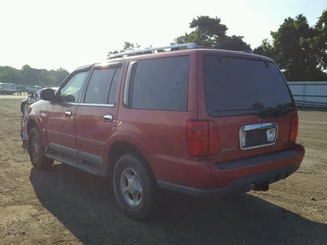 5LMPU28A4XLJ25080 - 1999 LINCOLN NAVIGATOR წითელი ფოტო 3