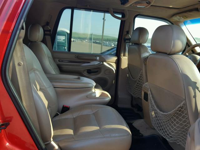 5LMPU28A4XLJ25080 - 1999 LINCOLN NAVIGATOR წითელი ფოტო 6