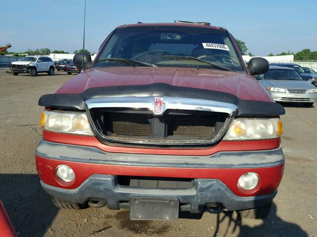 5LMPU28A4XLJ25080 - 1999 LINCOLN NAVIGATOR წითელი ფოტო 7