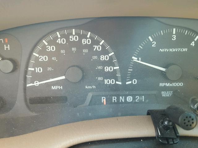 5LMPU28A4XLJ25080 - 1999 LINCOLN NAVIGATOR წითელი ფოტო 8