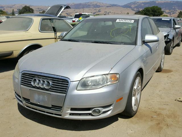 WAUAF68E35A473055 - 2005 AUDI A4 2.0T SILVER photo 2