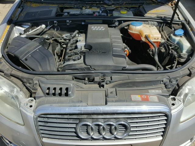 WAUAF68E35A473055 - 2005 AUDI A4 2.0T SILVER photo 7