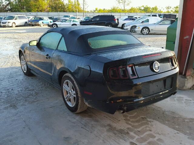 1ZVBP8EM4E5299918 - 2014 FORD MUSTANG BLACK photo 3