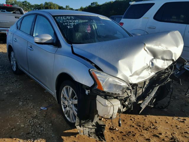 3N1AB7AP1DL664693 - 2013 NISSAN SENTRA S SILVER photo 1