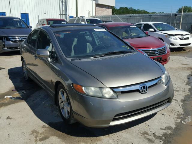 1HGFA16897L074540 - 2007 HONDA CIVIC EX GRAY photo 1