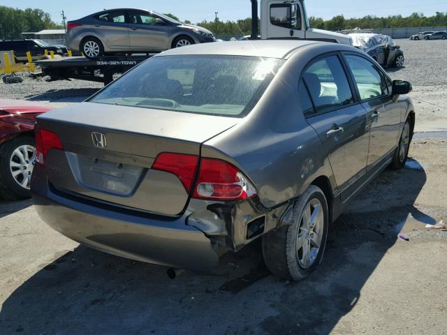 1HGFA16897L074540 - 2007 HONDA CIVIC EX GRAY photo 4