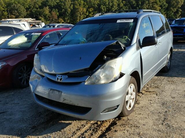 5TDZA23C26S441348 - 2006 TOYOTA SIENNA BLUE photo 2