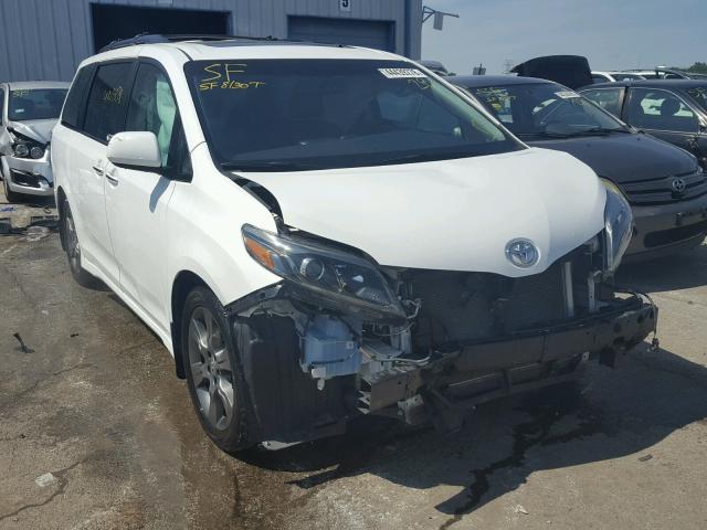 5TDXK3DC5GS765078 - 2016 TOYOTA SIENNA SE WHITE photo 1