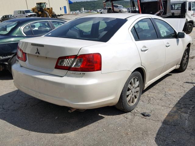 4A32B2FF1BE011473 - 2011 MITSUBISHI GALANT FE WHITE photo 4