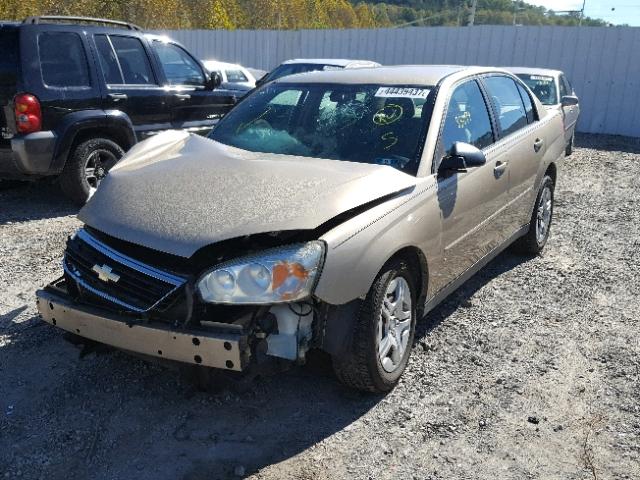 1G1ZS53876F241665 - 2006 CHEVROLET MALIBU LS GOLD photo 2