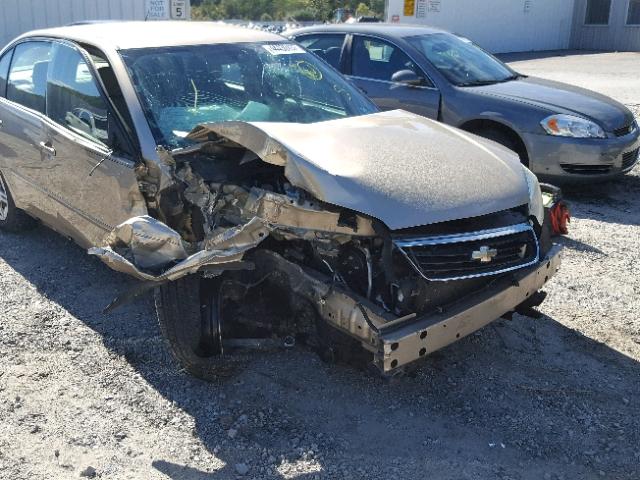 1G1ZS53876F241665 - 2006 CHEVROLET MALIBU LS GOLD photo 9