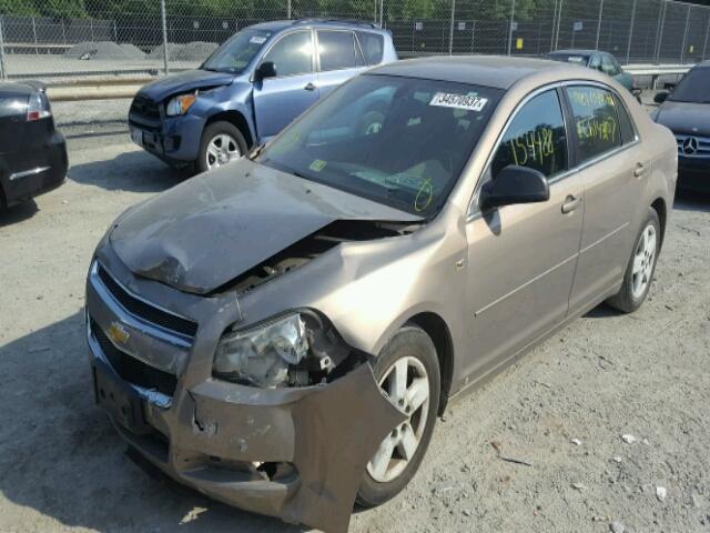 1G1ZG57B78F260310 - 2008 CHEVROLET MALIBU LS TAN photo 2