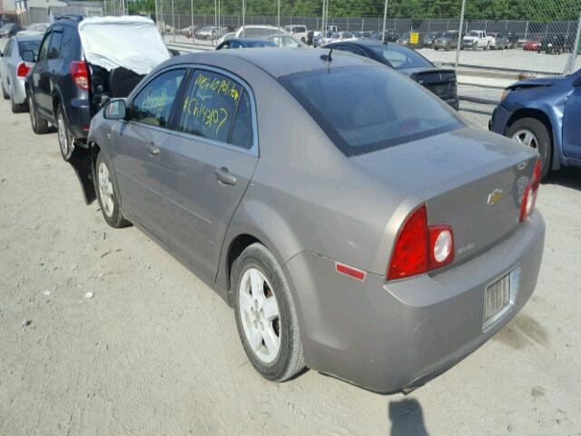 1G1ZG57B78F260310 - 2008 CHEVROLET MALIBU LS TAN photo 3