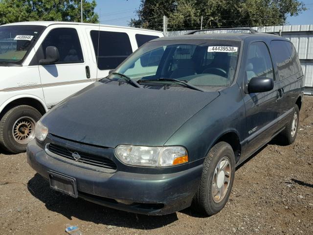 4N2XN11T5YD825760 - 2000 NISSAN QUEST SE GREEN photo 2