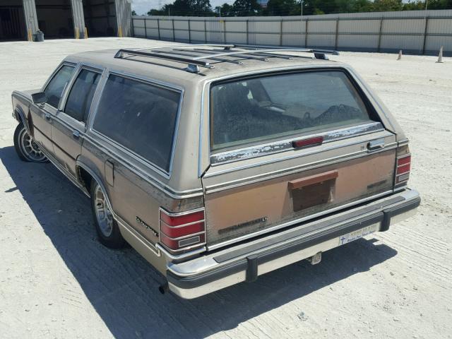 2MECM79F0LX600880 - 1990 MERCURY MARQUIS CO BEIGE photo 3