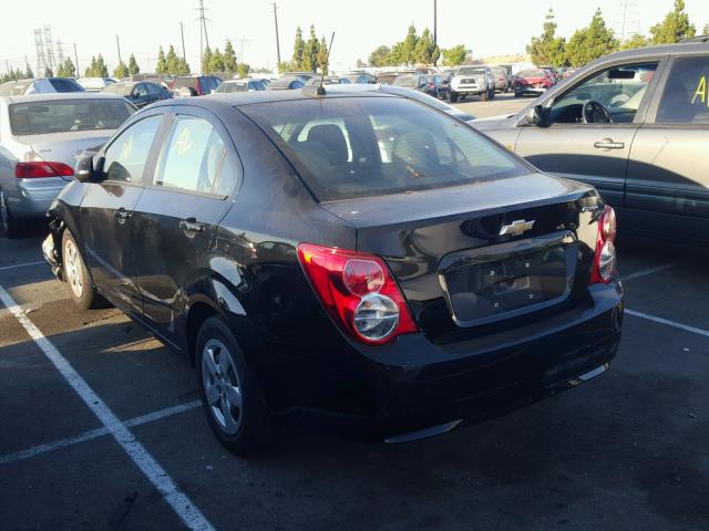 1G1JA5SGXG4125950 - 2016 CHEVROLET SONIC LS BLACK photo 3