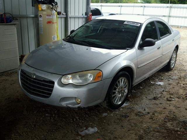 1C3AL56R94N103719 - 2004 CHRYSLER SEBRING LX SILVER photo 2