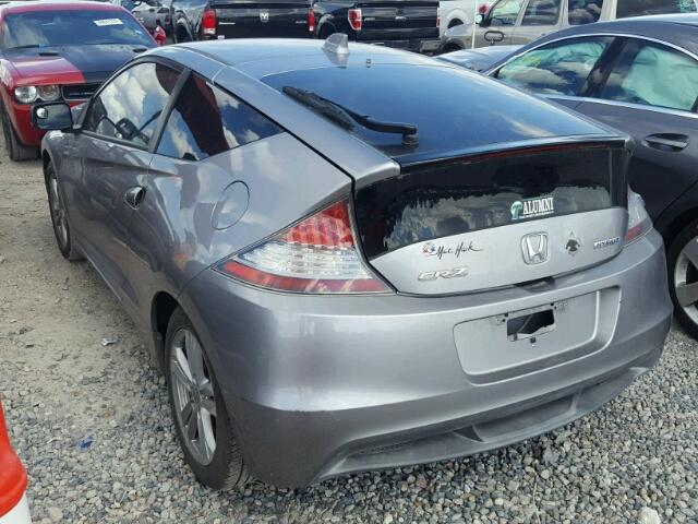 JHMZF1D65BS014038 - 2011 HONDA CR-Z EX SILVER photo 3