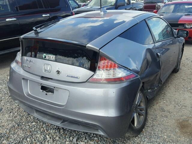 JHMZF1D65BS014038 - 2011 HONDA CR-Z EX SILVER photo 4