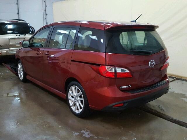 JM1CW2DL2C0114954 - 2012 MAZDA 5 RED photo 3