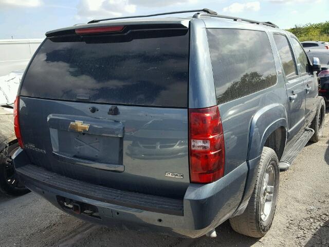 3GNFK16398G133267 - 2008 CHEVROLET SUBURBAN K BLUE photo 4