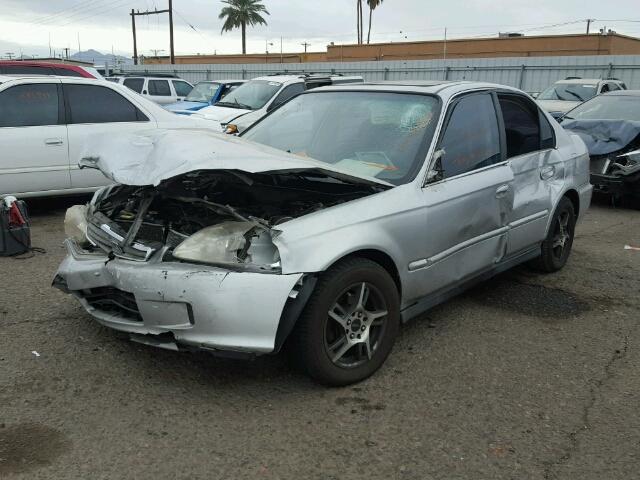 2HGEJ864XXH573412 - 1999 HONDA CIVIC EX GRAY photo 2