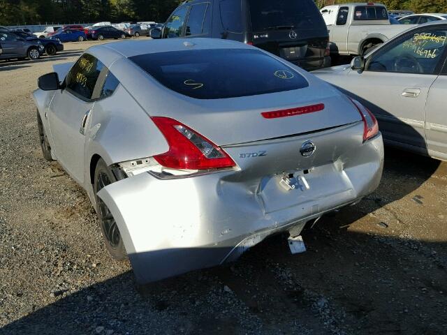 JN1AZ4EHXCM561287 - 2012 NISSAN 370Z BASE SILVER photo 3