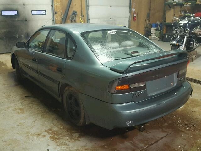 4S3BE635127215580 - 2002 SUBARU LEGACY GREEN photo 3