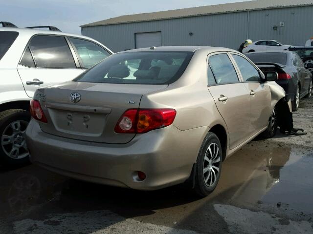 2T1BU40E89C144849 - 2009 TOYOTA COROLLA BA BEIGE photo 4