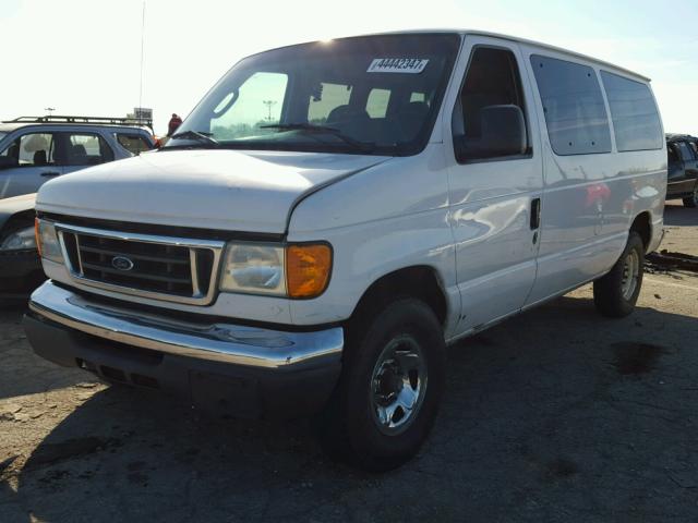 1FMNE11L67DA55623 - 2007 FORD ECONOLINE WHITE photo 2