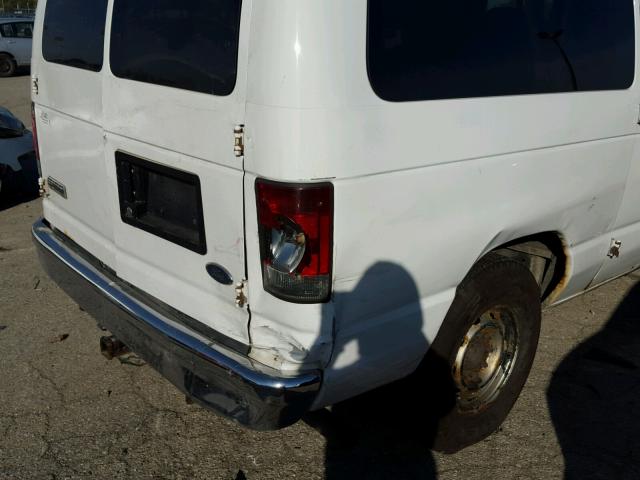 1FMNE11L67DA55623 - 2007 FORD ECONOLINE WHITE photo 9