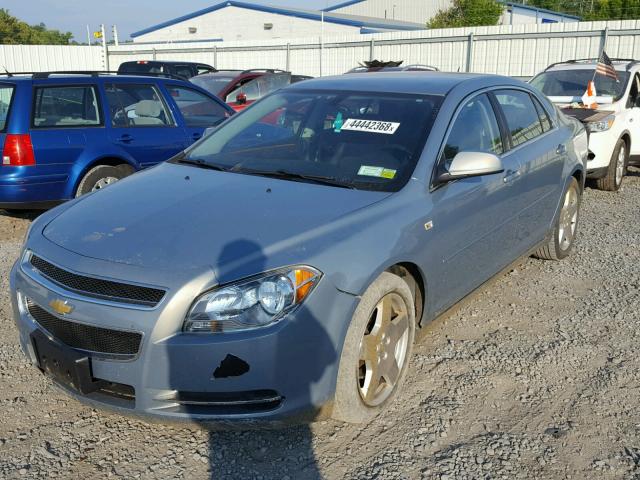 1G1ZJ577X84255918 - 2008 CHEVROLET MALIBU 2LT SILVER photo 2