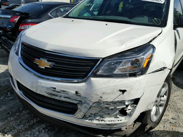 1GNKRFED4EJ138212 - 2014 CHEVROLET TRAVERSE L WHITE photo 9