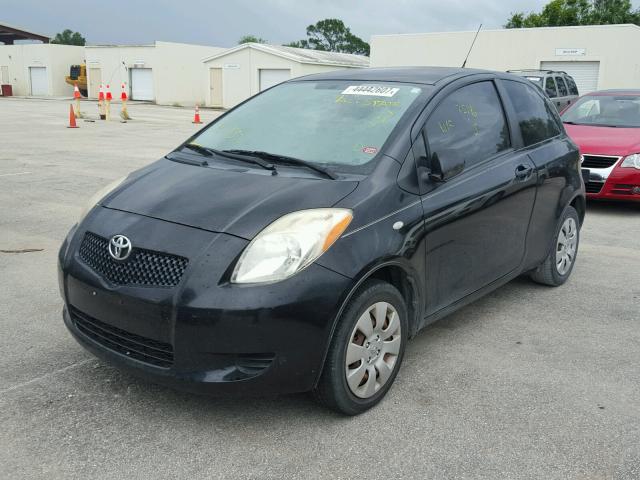 JTDJT923775137330 - 2007 TOYOTA YARIS BLACK photo 2