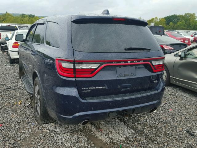 1C4SDJCT0GC481546 - 2016 DODGE DURANGO R/ BLUE photo 3