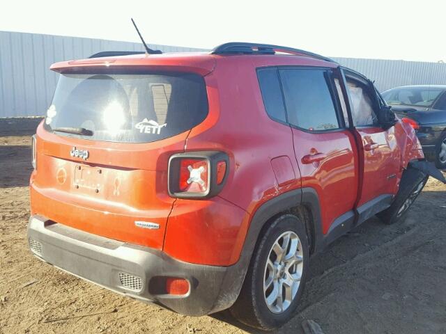 ZACCJABT8FPC21551 - 2015 JEEP RENEGADE L RED photo 4