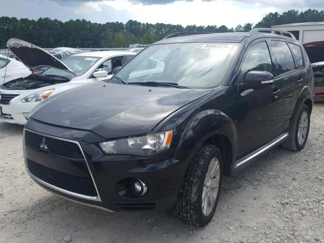 JA4AS3AW4BU030966 - 2011 MITSUBISHI OUTLANDER BLACK photo 2