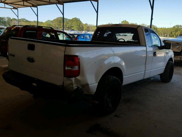 1FTRF12W45NC08213 - 2005 FORD F150 WHITE photo 4