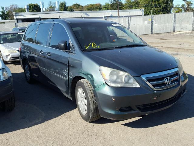 5FNRL382X6B115804 - 2006 HONDA ODYSSEY LX BLUE photo 1