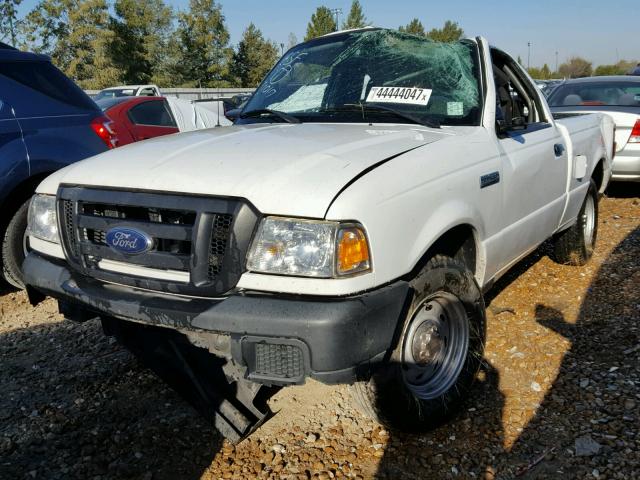 1FTYR10D47PA00456 - 2007 FORD RANGER WHITE photo 2