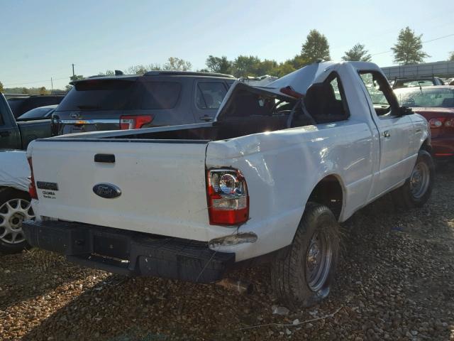 1FTYR10D47PA00456 - 2007 FORD RANGER WHITE photo 4