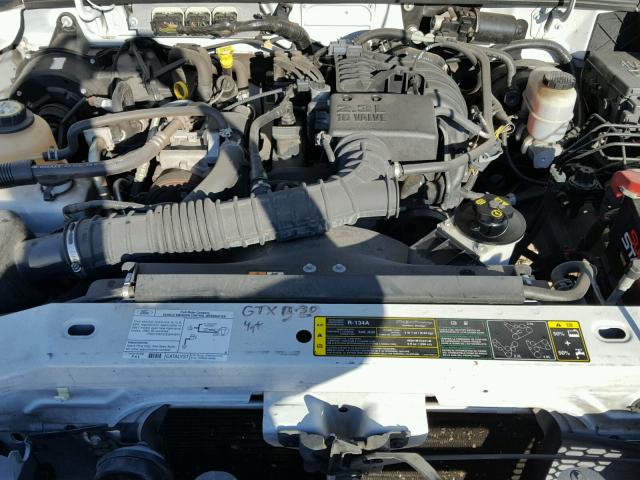 1FTYR10D47PA00456 - 2007 FORD RANGER WHITE photo 7