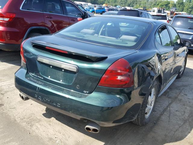 2G2WP522841125604 - 2004 PONTIAC GRAND PRIX Зелений фото 4