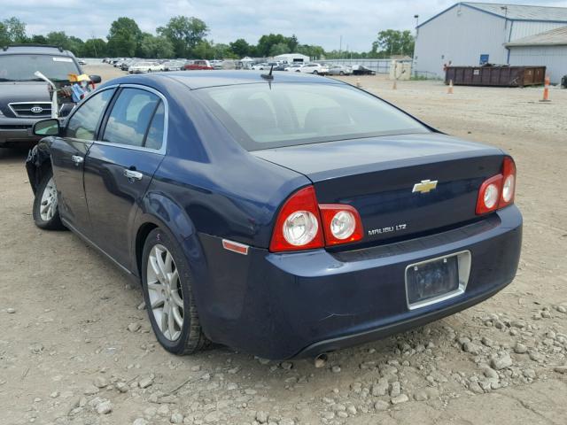 1G1ZE5EB1A4132588 - 2010 CHEVROLET MALIBU LTZ 蓝色 照片 3