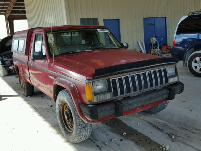 1J7FT36L1KL498888 - 1989 JEEP COMANCHE P RED photo 1