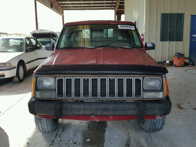 1J7FT36L1KL498888 - 1989 JEEP COMANCHE P RED photo 10