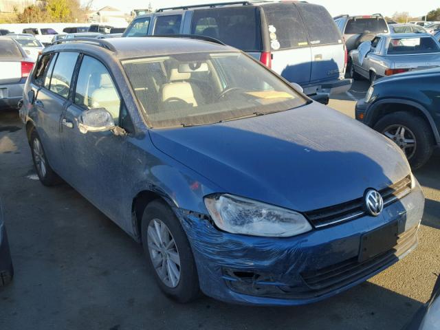 3VWC17AU6FM517911 - 2015 VOLKSWAGEN GOLF SPORT BLUE photo 1