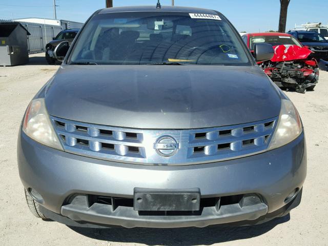 JN8AZ08T35W313173 - 2005 NISSAN MURANO SL SILVER photo 9