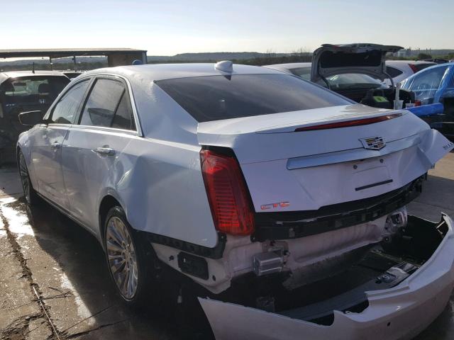 1G6AT5S34F0135946 - 2015 CADILLAC CTS PREMIU WHITE photo 3